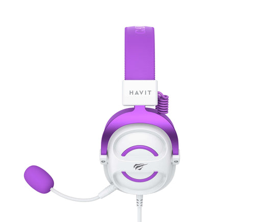 EAN 6939119068905 - Havit 6939119068905 auricular y casco Auriculares Alámbrico Diadema Juego Púrpura, Blanco imagen 3