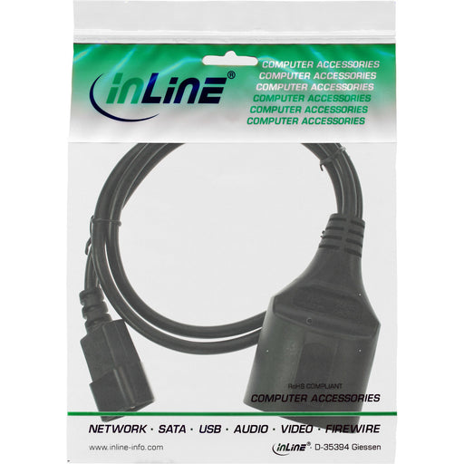 EAN 4043718281572 - InLine 16659M cable de transmisión Negro 3 m C14 acoplador Enchufe tipo F imagen 2