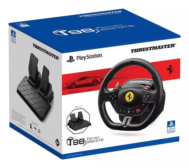 EAN 3362934112677 - Thrustmaster T98-P FERRARI 296 GTB Negro Volante + Pedales PC, PlayStation 4, PlayStation 5 imagen 2