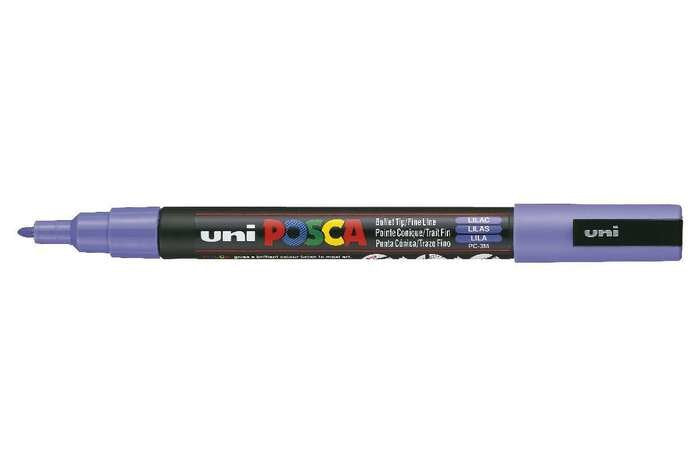 EAN 4902778036839 - POSCA uni PC-3M marcador 1 pieza(s) Punta redonda Lila imagen 1