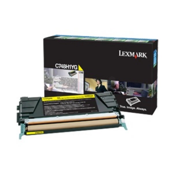 EAN 0734646435727 - Lexmark C748H3YG cartucho de tóner 1 pieza(s) Original Amarillo imagen 1