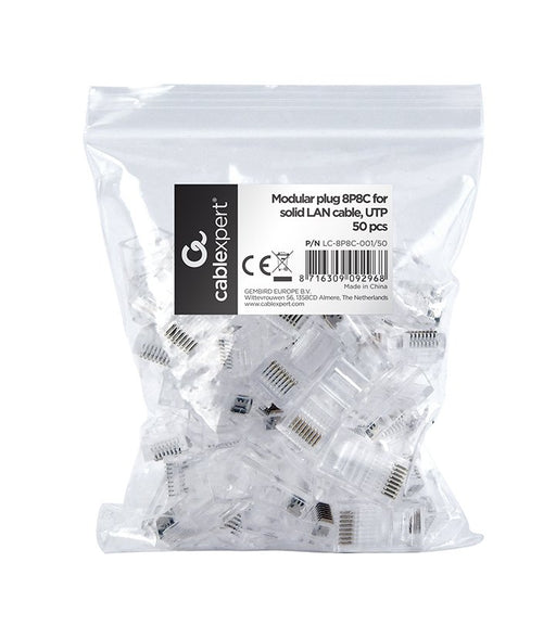 EAN 8716309092968 - Gembird LC-8P8C-001/50 conector RJ-45 Transparente imagen 2