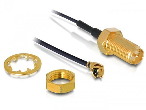 EAN 4043619884209 - DeLOCK RP-SMA WL antenna I-PEX M / RP-SMA F Negro imagen 1