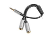 EAN 4044951019632 - Sharkoon 0.12m, 3.5mm/2x3.5mm cable de audio 0,12 m 3,5mm Negro, Plata imagen 3