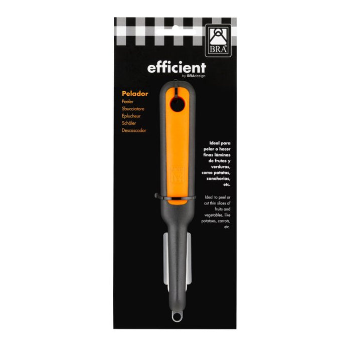 EAN 8411796113317 - BRA A195014 pelador Frutas y verduras Peladora Negro, Naranja, Plata imagen 1