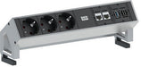 EAN 4016514050642 - Bachmann 3x Schuko 2x CAT6 1x HDMI, 1x USB3.0 base múltiple 1,5 m 3 salidas AC Negro, Acero inoxidable imagen 1