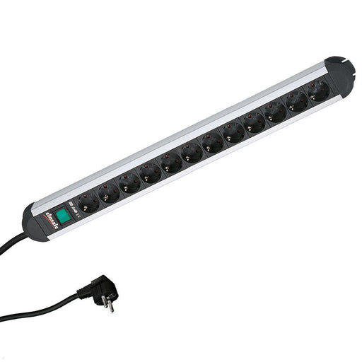 EAN 4016514000685 - Bachmann 330.073 base múltiple 1,75 m 12 salidas AC Interior Aluminio, Negro imagen 1