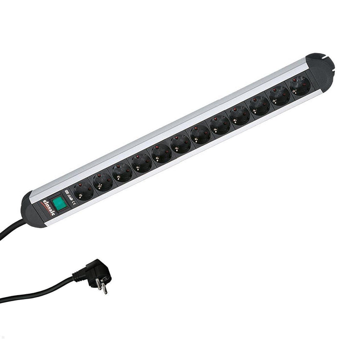 EAN 4016514000685 - Bachmann 330.073 base múltiple 1,75 m 12 salidas AC Interior Aluminio, Negro imagen 1