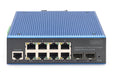 EAN 4016032490180 - Digitus DN-651156 switch Gestionado Gigabit Ethernet (10/100/1000) Negro, Azul imagen 3