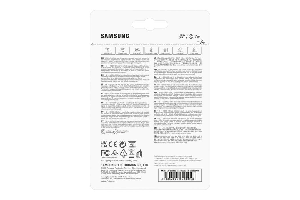 EAN 8806094780048 - Samsung PRO Plus MB-SD256S 256 GB SDXC UHS-I Clase 10 imagen 6