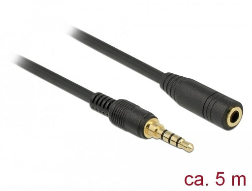 EAN 4043619856350 - DeLOCK 85635 cable de audio 5 m 3,5mm Negro imagen 1