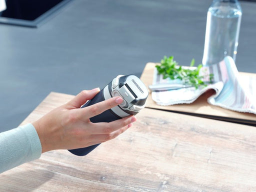 EAN 4006501032478 - Leifheit 03247 taza de viaje 350 ml Negro, Azul Acero inoxidable imagen 2