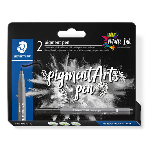 EAN 4007817099414 - Staedtler Pigment Arts Intensiv Pen rotulador Negro 2 pieza(s) imagen 1