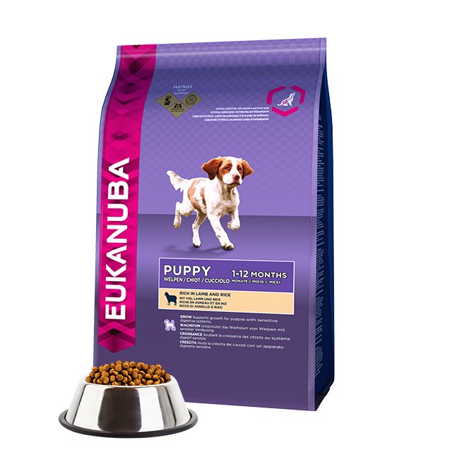 EAN 8710255120645 - Eukanuba Puppy 12 kg Cachorro Cordero, Arroz imagen 1