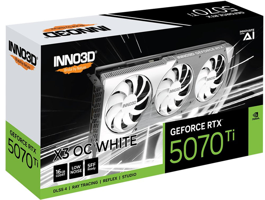 EAN 8886307700230 - INNO3D GeForce RTX 5070 Ti X3 OC WHITE NVIDIA 16 GB GDDR7 imagen 2