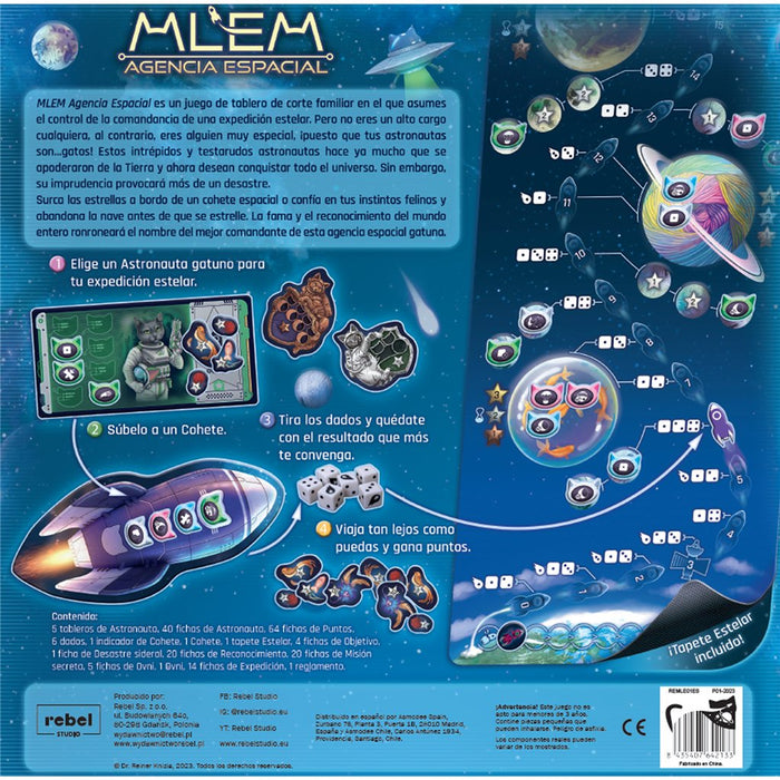 EAN 8435407642133 - Asmodee REMLE01ES juego de tablero MLEM Agencia Espacial Juego de mesa Carrera imagen 5
