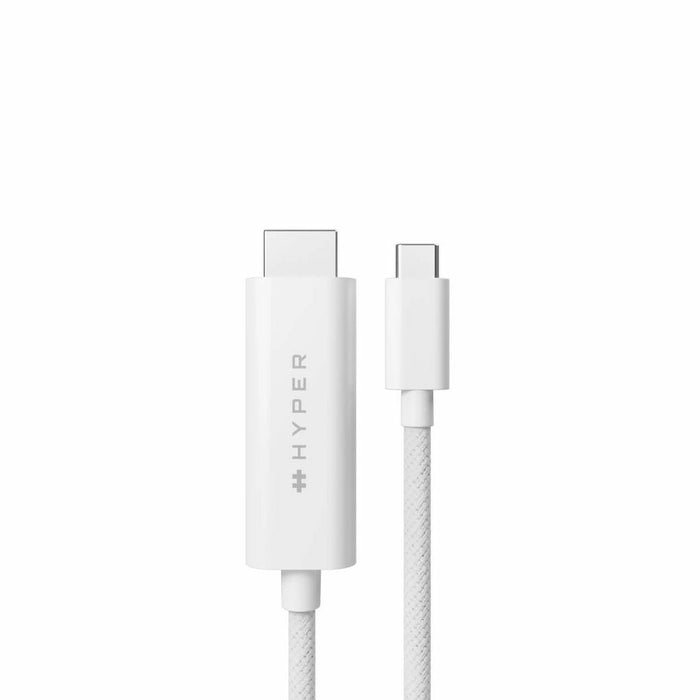 EAN 6941921149758 - HYPER HD6007WHGL cable HDMI 2,5 m USB-C HDMI tipo A (Estándar) Blanco imagen 4