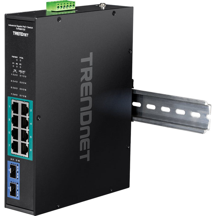 EAN 0710931162202 - Trendnet TI-PGM102 switch Gigabit Ethernet (10/100/1000) Energía sobre Ethernet (PoE) Negro imagen 6
