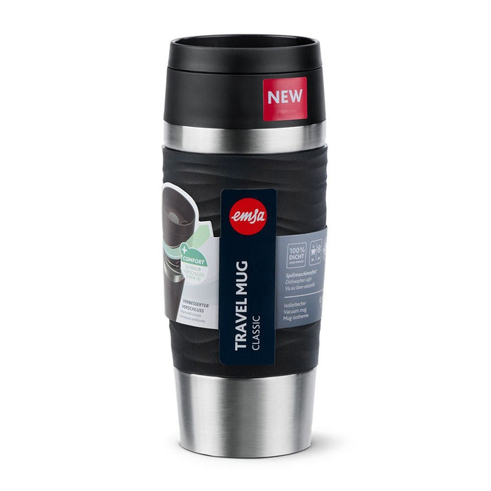 EAN 4009049545073 - EMSA Travel Mug Waves 36 ml Negro, Acero inoxidable imagen 4
