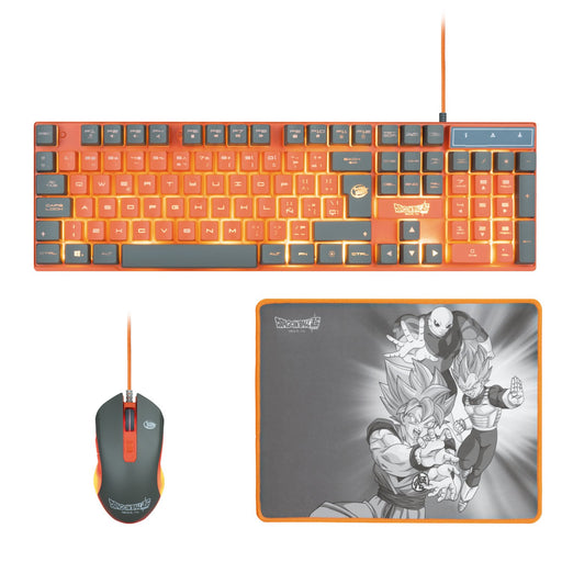 EAN 8436563093890 - Blade Gaming PC Dragon Ball Super PACK Keyboard + Mouse + Mousepad teclado Ratón incluido Juego USB Gris, imagen 1