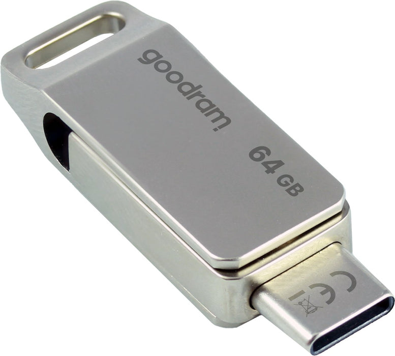 EAN 5908267960264 - Goodram ODA3 unidad flash USB 64 GB USB Type-A / USB Type-C 3.2 Gen 1 (3.1 Gen 1) Plata imagen 2