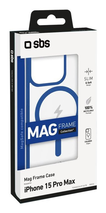 EAN 8018417480065 - SBS TEMAGCOLIP1567PB funda para teléfono móvil 17 cm (6.69") Azul, Transparente imagen 2