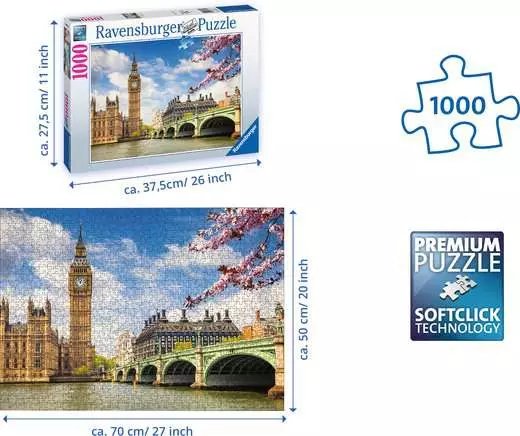EAN 4005556887774 - Ravensburger 88777 puzzle Puzzle rompecabezas 1000 pieza(s) Ciudad imagen 3