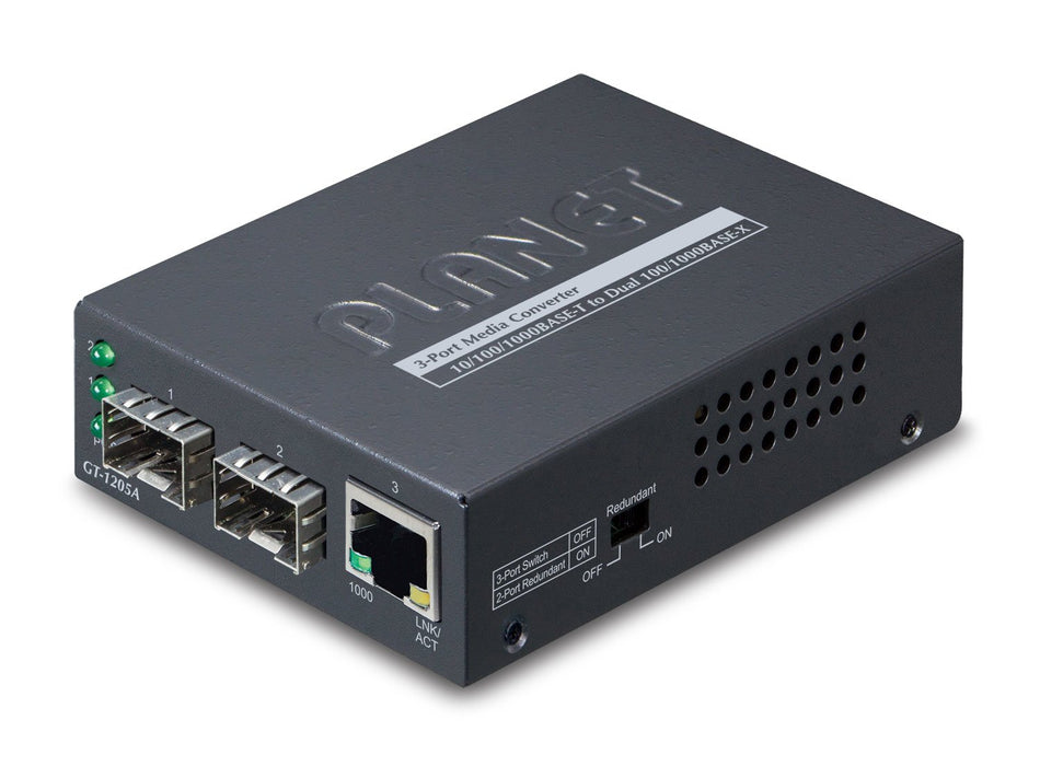 EAN 4711213686672 - PLANET GT-1205A convertidor de medio 1000 Mbit/s Negro imagen 1