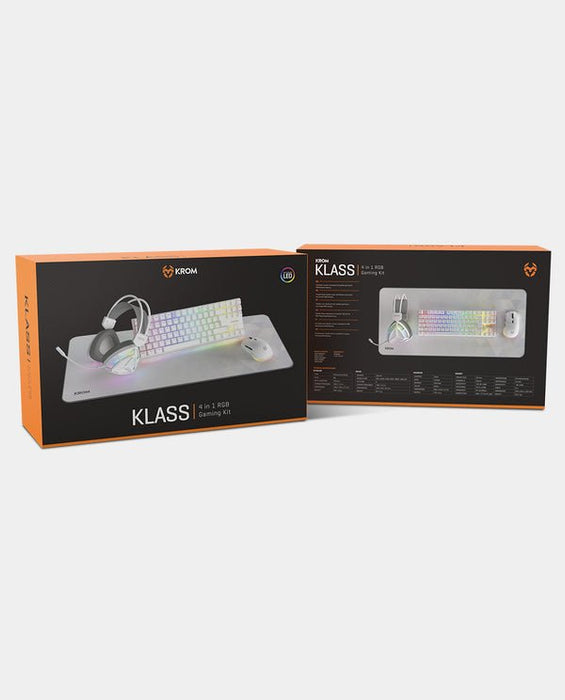 EAN 8436587975752 - Krom NXKROMKLASS teclado Ratón incluido Juego USB QWERTY Inglés Blanco imagen 11