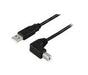 EAN 5704174978558 - Microconnect USBAB2ANGLE10 cable USB 10 m USB A USB B Negro imagen 1