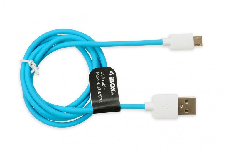 EAN 5901443056157 - iBox IKUMD3A cable USB USB 2.0 1 m USB A Micro-USB B Azul imagen 1