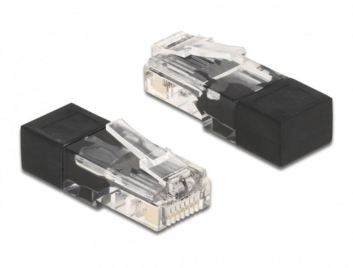 EAN 4043619668076 - DeLOCK 66807 conector RJ-45 Negro, Transparente imagen 1