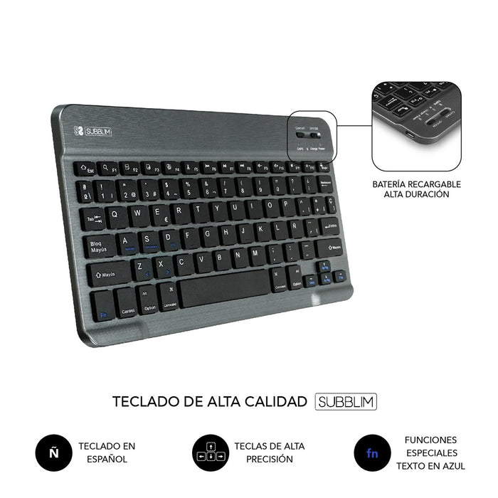 EAN 8436586742072 - SUBBLIM SUBKT3-BTL200 teclado para móvil QWERTY Español Bluetooth Negro imagen 5