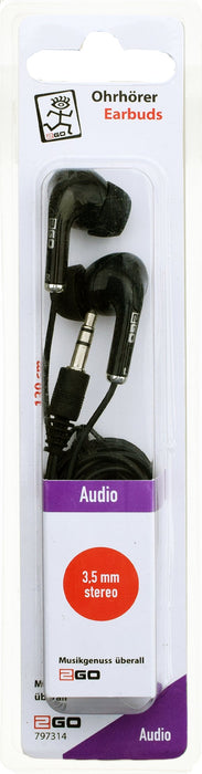 EAN 4010425973144 - 2GO 797314 auricular y casco Auriculares Alámbrico Dentro de oído Llamadas/Música Negro imagen 2