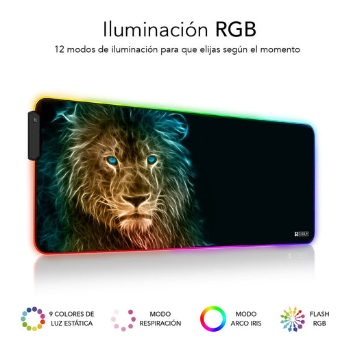EAN 8436586742218 - SUBBLIM SUBMP-02RGB10 alfombrilla para ratón Alfombrilla de ratón para juegos Negro, Multicolor imagen 2