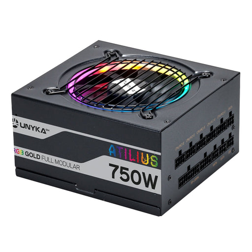 EAN 6940533545316 - UNYKAch ATX Atilus RGB Black 750W unidad de fuente de alimentación 20+4 pin ATX Negro imagen 1