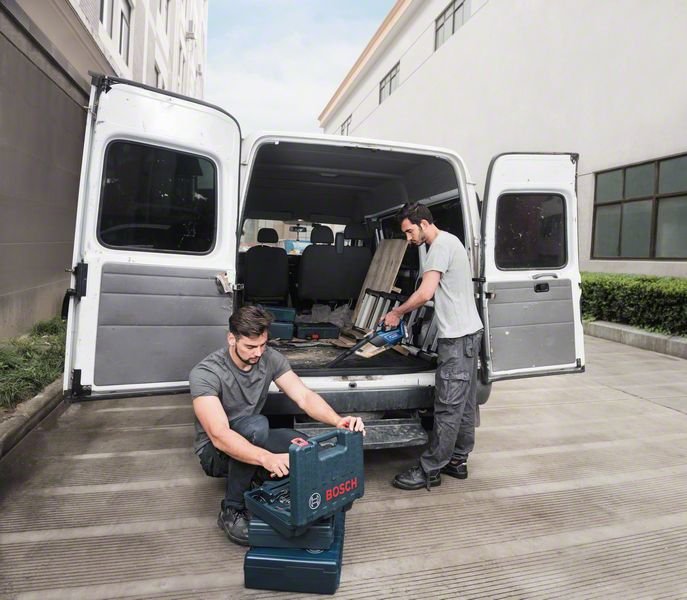 EAN 3165140888677 - Bosch GAS 18V-1 Professional aspiradora de mano Negro, Azul, Rojo, Translúcido Sin bolsa imagen 4