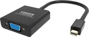 EAN 4979356000001 - Vision TC-MDPVGA/BL adaptador de cable de vídeo Mini DisplayPort VGA (D-Sub) Negro imagen 2
