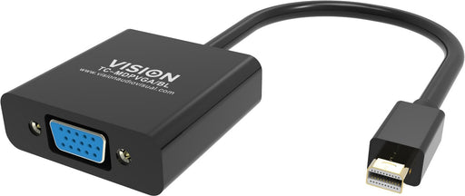 EAN 4979356000001 - Vision TC-MDPVGA/BL adaptador de cable de vídeo Mini DisplayPort VGA (D-Sub) Negro imagen 2
