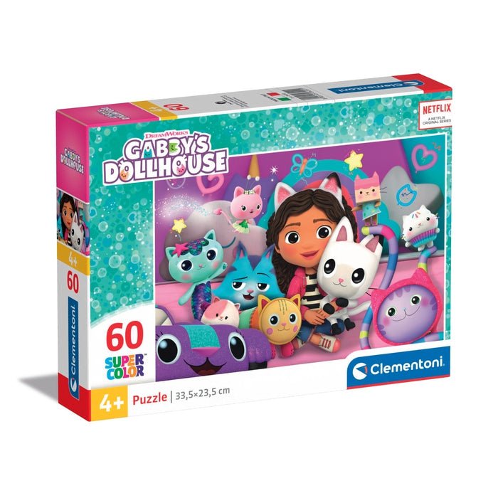 EAN 8005125262021 - Clementoni Supercolor Gabby's Dollhouse Puzzle rompecabezas 60 pieza(s) Dibujos imagen 1