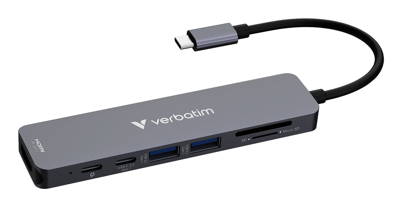 EAN 0023942321583 - Verbatim 32158 hub de interfaz USB 3.2 Gen 1 (3.1 Gen 1) Type-C 5000 Mbit/s Gris imagen 1