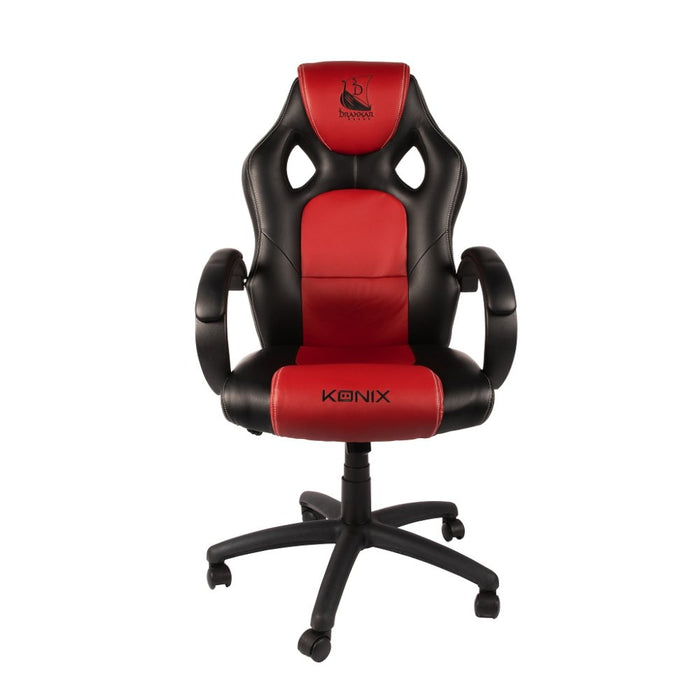 EAN 3328170283380 - Konix Drakkar KX DK JOTUN GAMING CHAIR Silla para videojuegos universal Asiento acolchado Negro, Rojo imagen 2