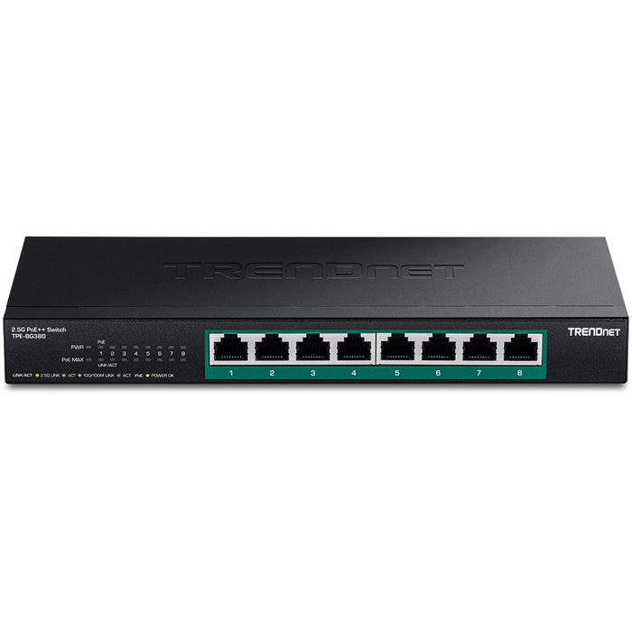 EAN 0710931162462 - Trendnet TPE-BG380 switch No administrado 2.5G Ethernet (100/1000/2500) Energía sobre Ethernet (PoE) Negr imagen 2