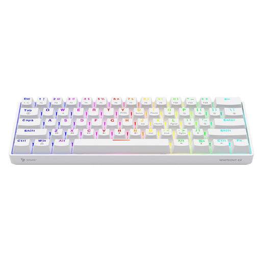 EAN 5901986048749 - Savio WHITEOUT X2 BLUE teclado Universal USB QWERTY Blanco imagen 2