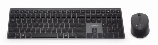 EAN 8716309125024 - Gembird KBS-ECLIPSE-M500-PT teclado Ratón incluido Universal RF inalámbrico QWERTY Portugués Gris imagen 1