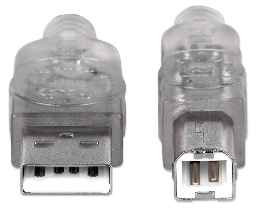 EAN 0766623340458 - Manhattan 340458 cable USB USB 2.0 3 m USB A Plata imagen 3