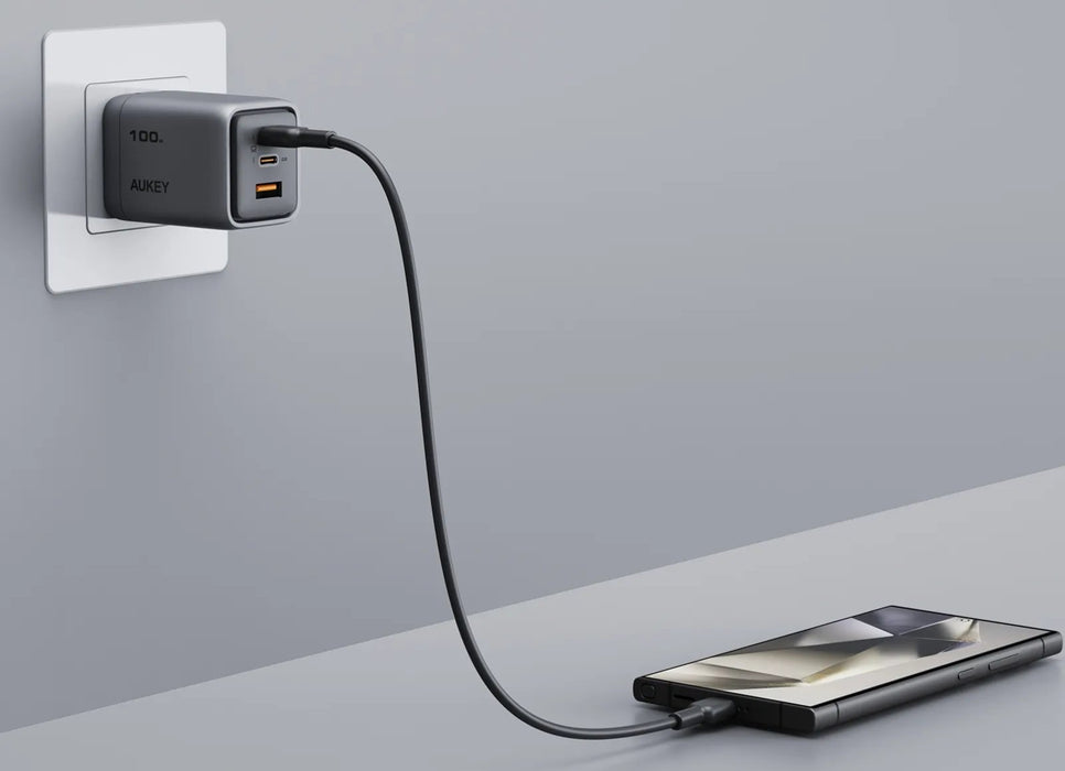 EAN 689323788217 - AUKEY PA-C5 wall charger 100W gray Teléfono móvil Gris Corriente alterna Auto imagen 5