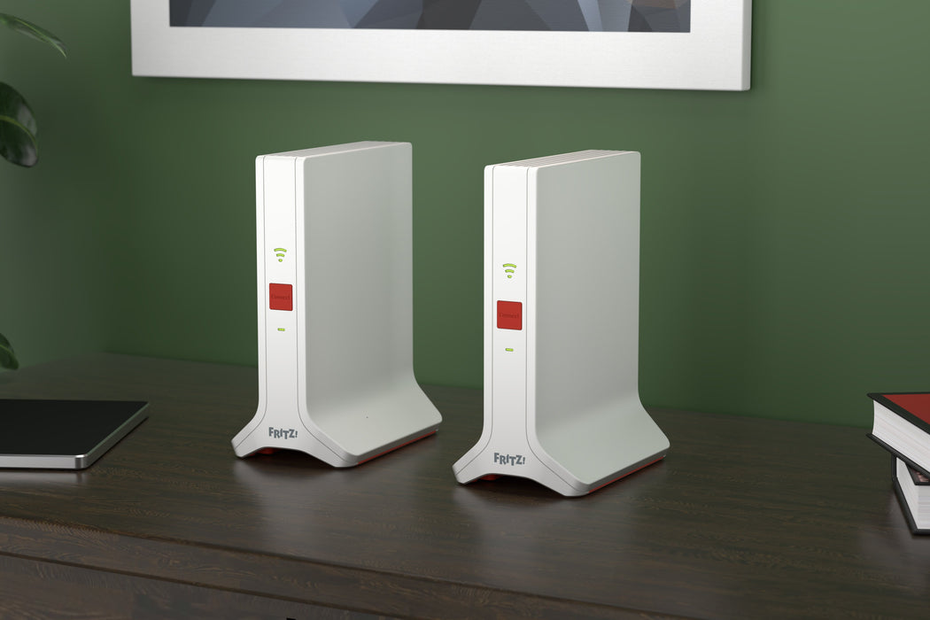 EAN 4023125031106 - Mesh Set FRITZ! 4200 2-pack Edition International Doble banda (2,4 GHz / 5 GHz) Wi-Fi 6 (802.11ax) Rojo,  imagen 7