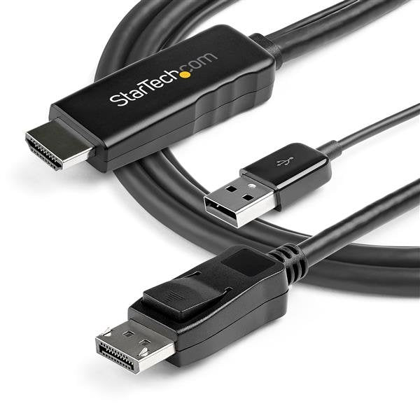 EAN 0065030885133 - StarTech.com HD2DPMM3M adaptador de cable de vídeo HDMI tipo A (Estándar) Negro imagen 6