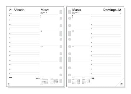 EAN 8422952401742 - Finocam 411020026 agenda Agenda diaria Azul, Blanco imagen 2